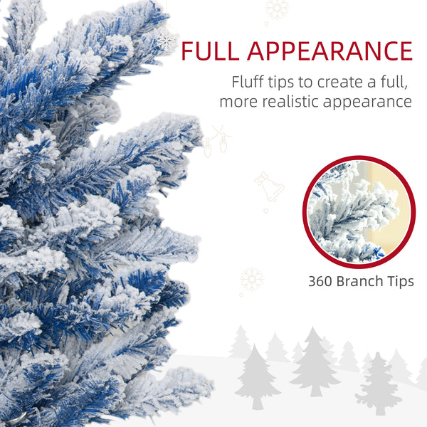 Sapins de Noël artificiels givré de 6 pieds pré-éclairés