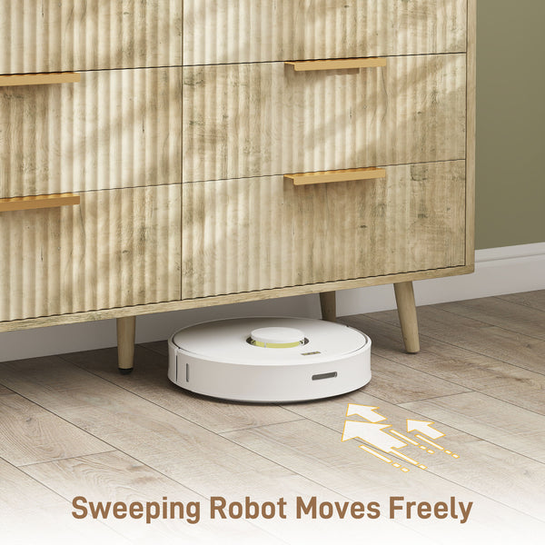 Commode cannelée à 6 tiroirs avec pieds en pin