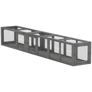 Tunnel pour chat modulable, gris foncé