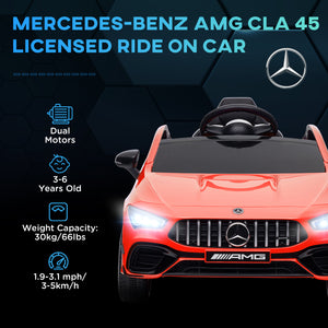 Mercedes-Benz AMG 12 V sous licence avec télécommande, rouge