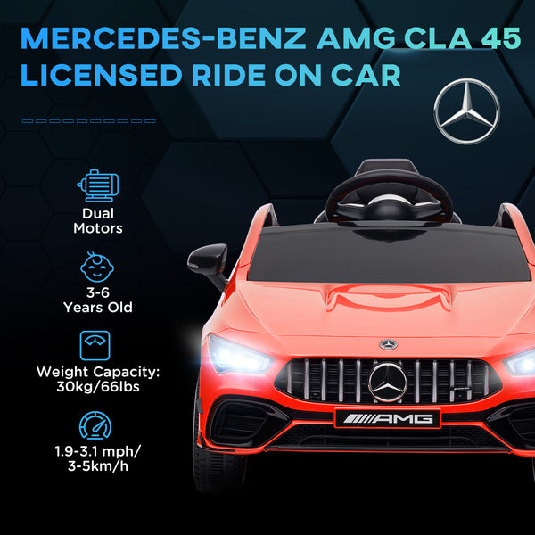 Mercedes-Benz AMG 12 V sous licence avec télécommande, rouge