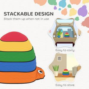 Pierre d'équilibre en forme de coccinelles