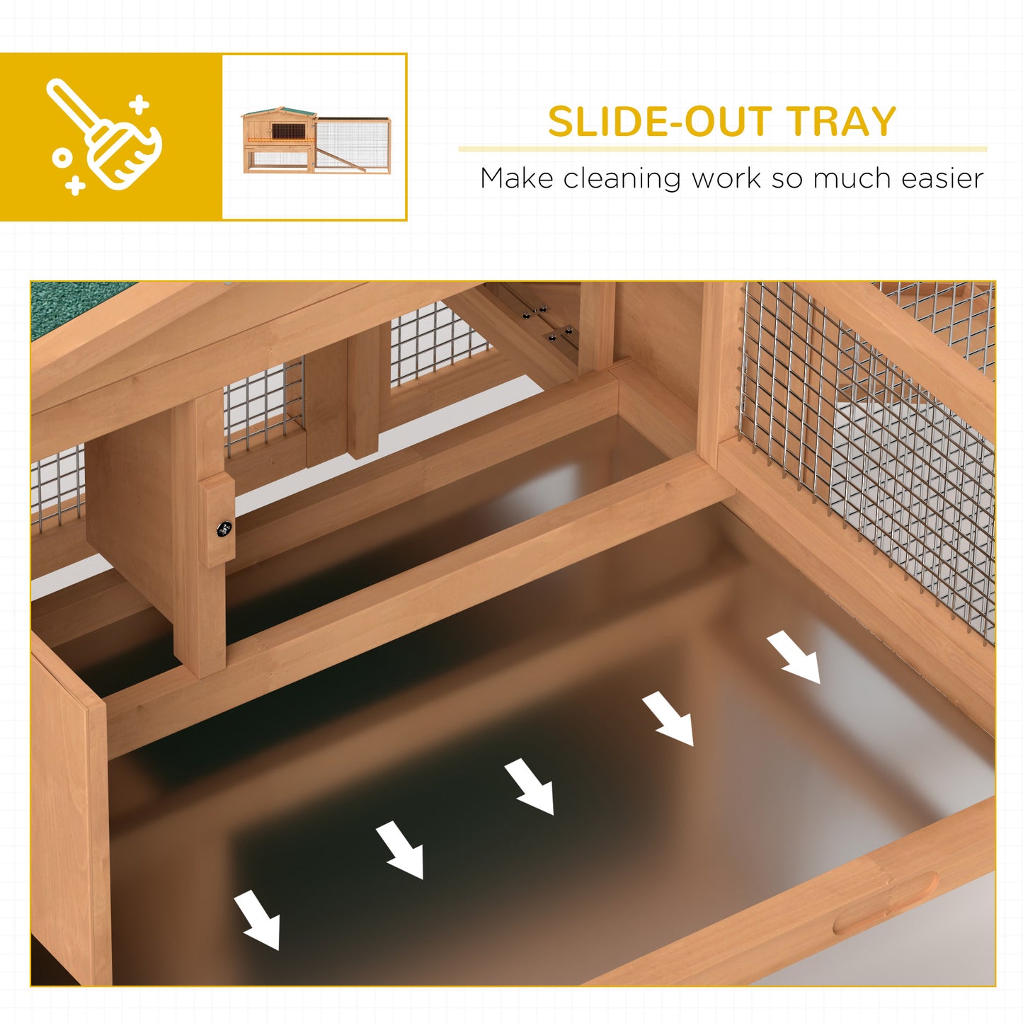 Clapier en bois pour lapins, cage, poulailler, habitat avec enclos