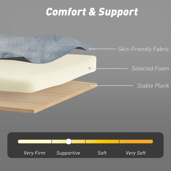 3‑in‑1 Convertible Sofa Bed, Pull Out Sleeper Sofa with USB Charging, Adjustable Backrest, Side Pockets, Dark Gray