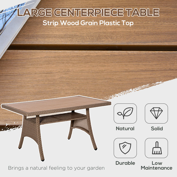 Ensemble de mobilier 6 pièces en résine tressée