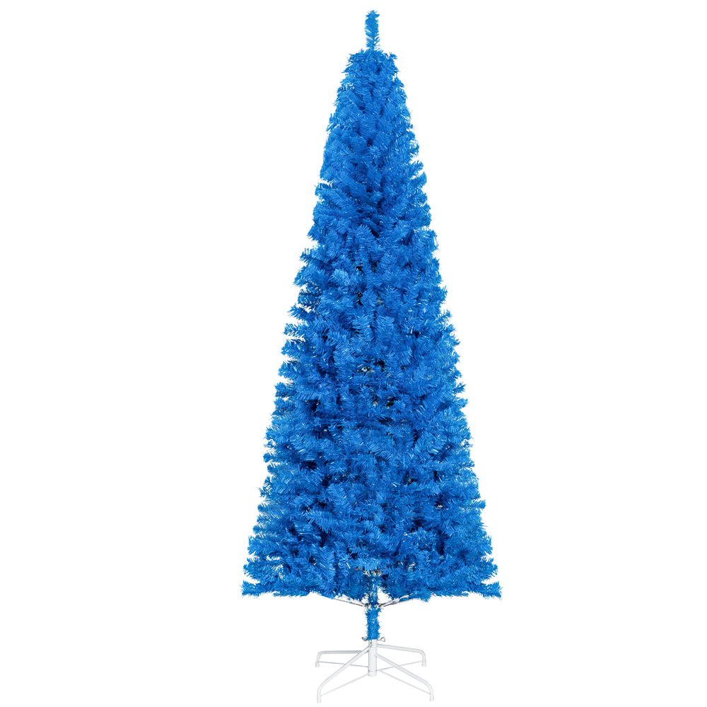 Sapin de Noël artificiel bleu de 7 pieds