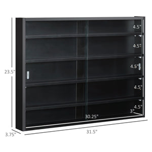 5-tier glass display case for your collectible figurines