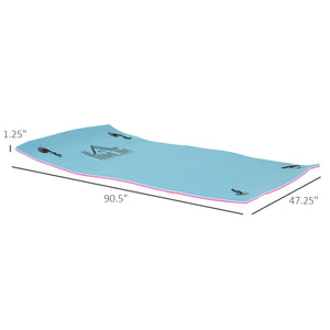 Tapis flottant 7,5 x 4 pi, bleu