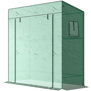 Green tomato greenhouse with reinforced PE cover