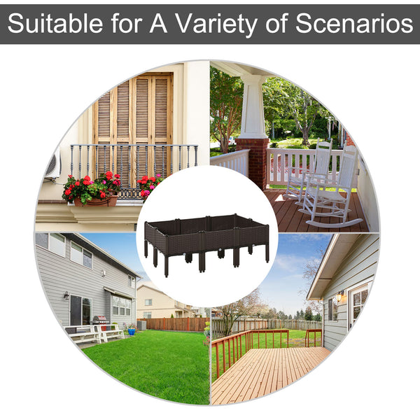 Potager surélevé 6 pièces en PP