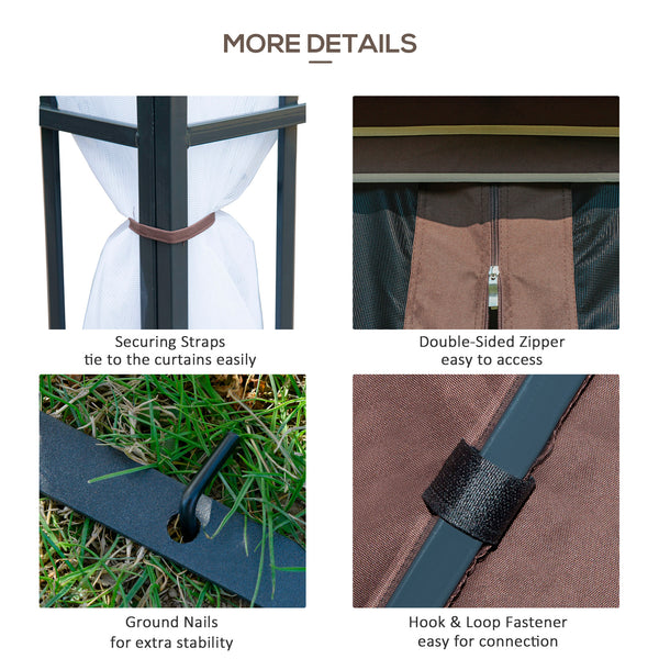 Gazebo 10 x 10 avec moustiquaire intégrée