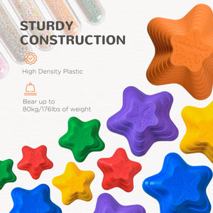 Lot de 11 pierres d'équilibre de grande taille en forme d'étoile de mer