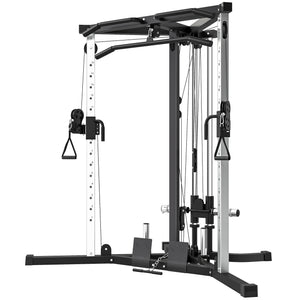 Appareil de musculation multifonctionnel avec barre de traction, station d'entraînement 15 positions