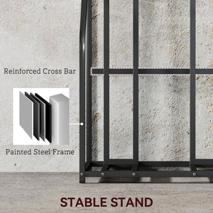 Support à vélos en métal avec panier et crochets, noir