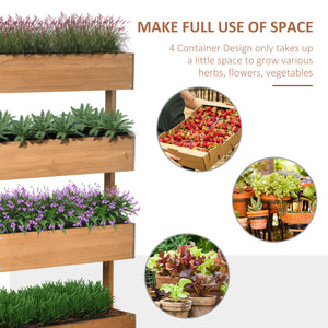 Jardinière surélevée à 4 niveaux