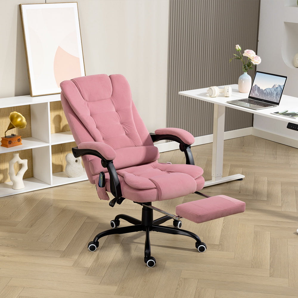 Fauteuil de massage vibrant à 7 points, rose