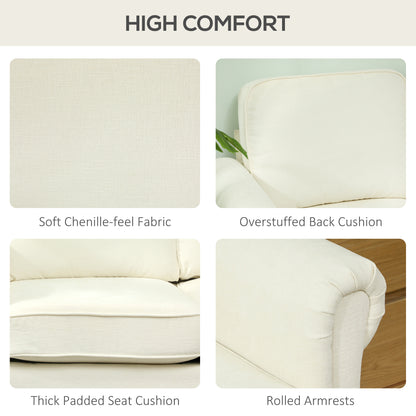 Canapé d'angle moderne avec méridienne amovible, pieds en bois, couleur crème