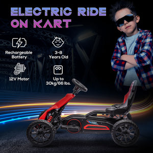 Kart électrique 12 V, rouge