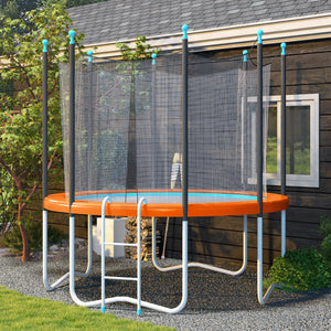 Soozier 12ft Trampoline Replacement Pad Trampoline Spring Cover EPE Foam Light Orange