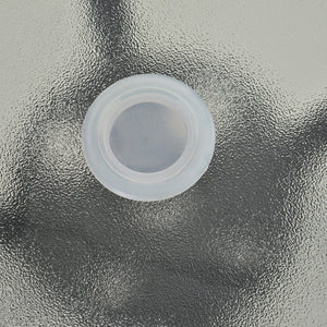 Table bistro ronde avec plateau en verre trempé