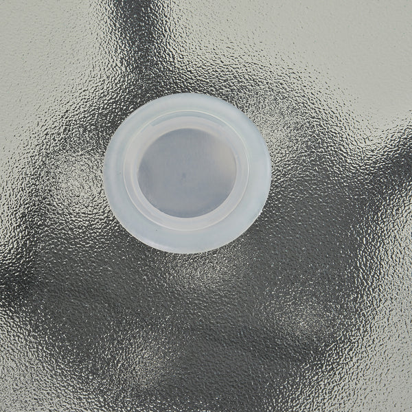 Table bistro ronde avec plateau en verre trempé