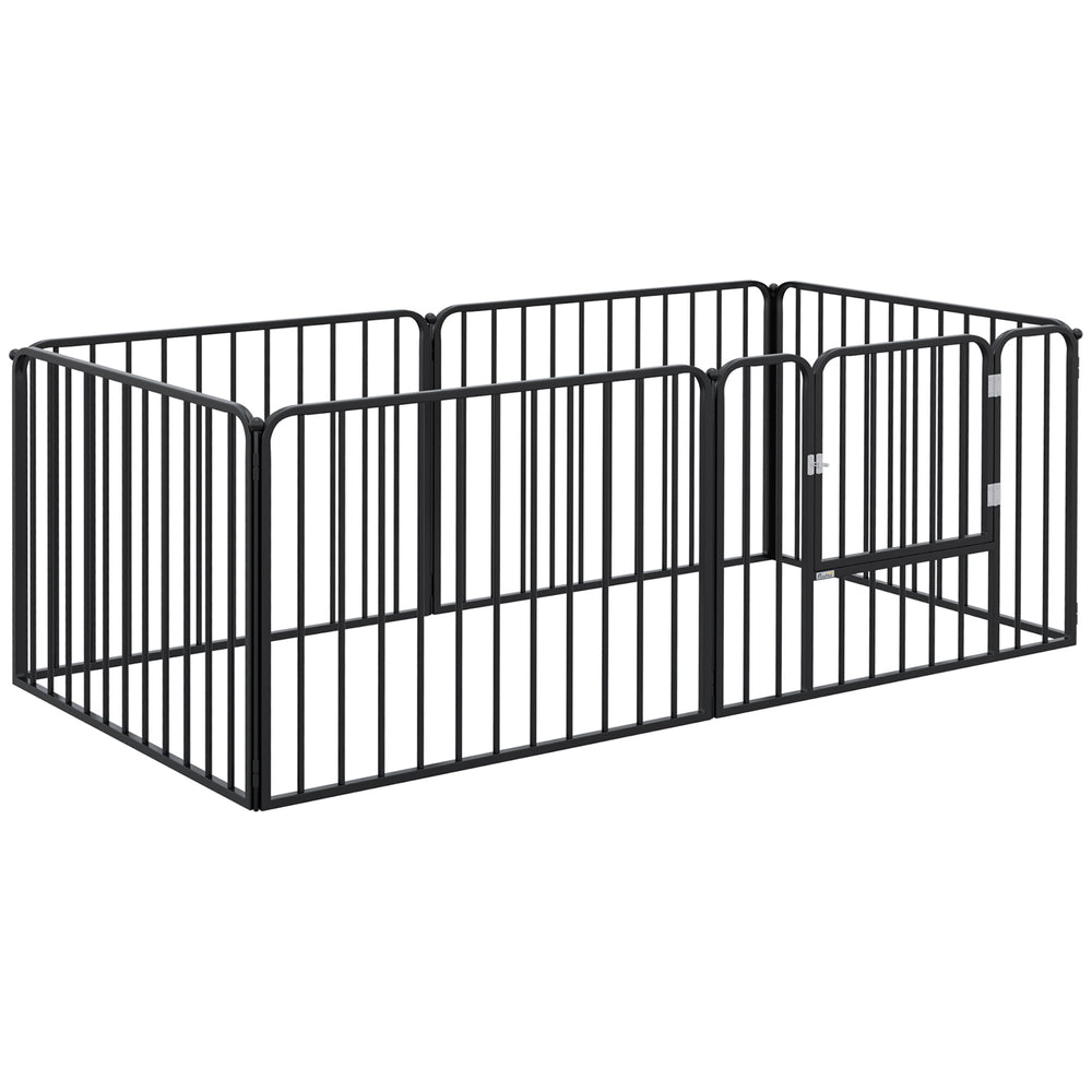 6-panel steel playpen
