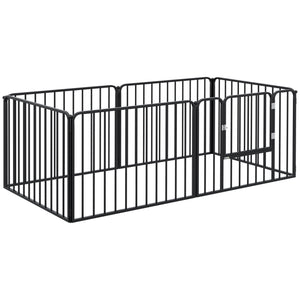 6-panel steel playpen