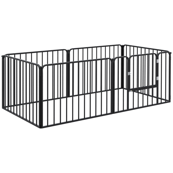 6-panel steel playpen