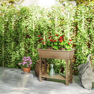 Jardinière surélevée à arrosage automatique avec couvercle transparent et ventilation