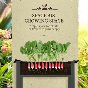 Jardinière surélevée avec bâche de serre en PE