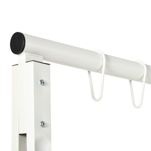 Support de balançoire en métal, blanc