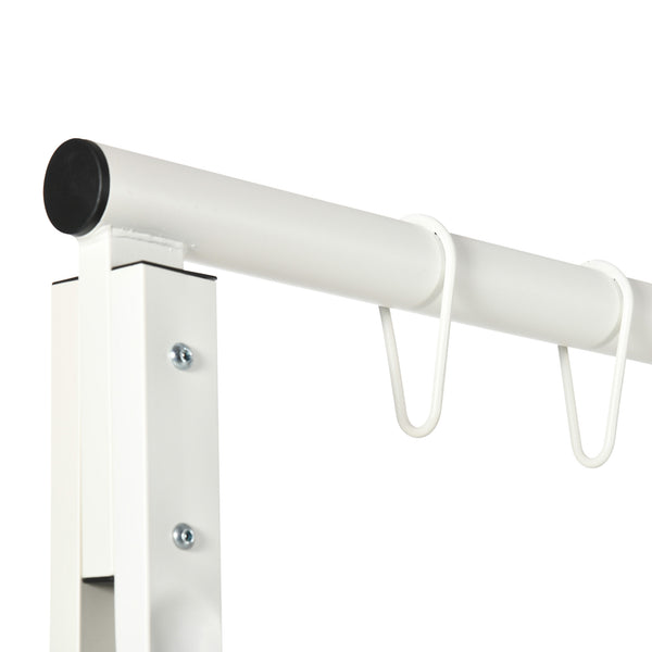 Support de balançoire en métal, blanc