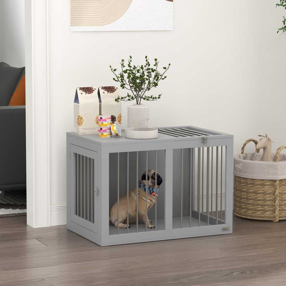 31.5-inch Double Door Crate Furniture, Gray