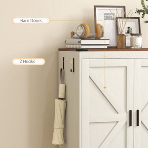 5-Tier Shoe Rack for 15 Pairs, Farmhouse Style, White