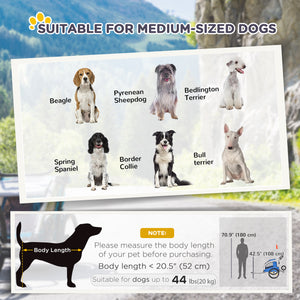 Remorque vélo 2 en 1 pour chien, fixation pour voyage avec suspension, attelage, poches de rangement, bleu