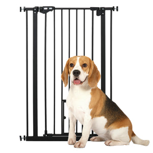 Barrière de sécurité pour chien à ouverture facile, noire
