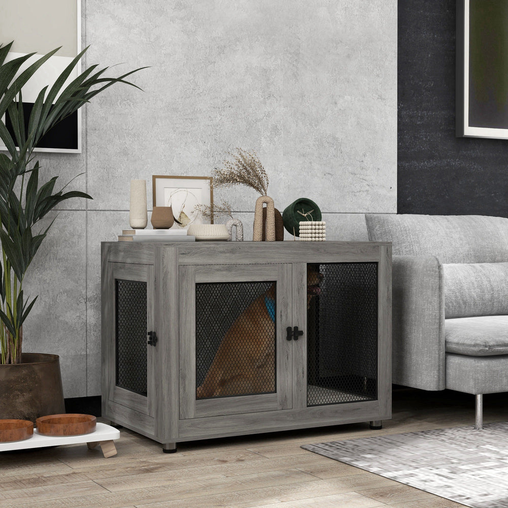 Crate furniture with waterproof cushion, gray