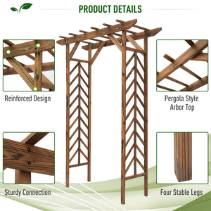 Treillis arquée avec toit de style pergola