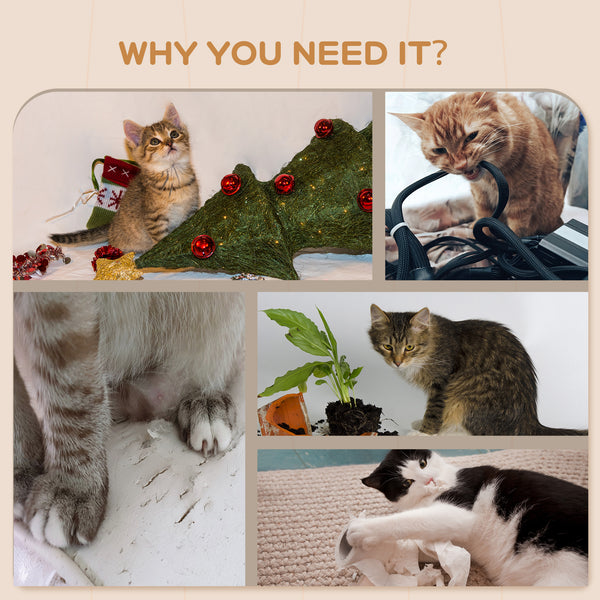 Arbre à chat mural avec griffoir, échelle, niche et plateformes de saut, gris clair