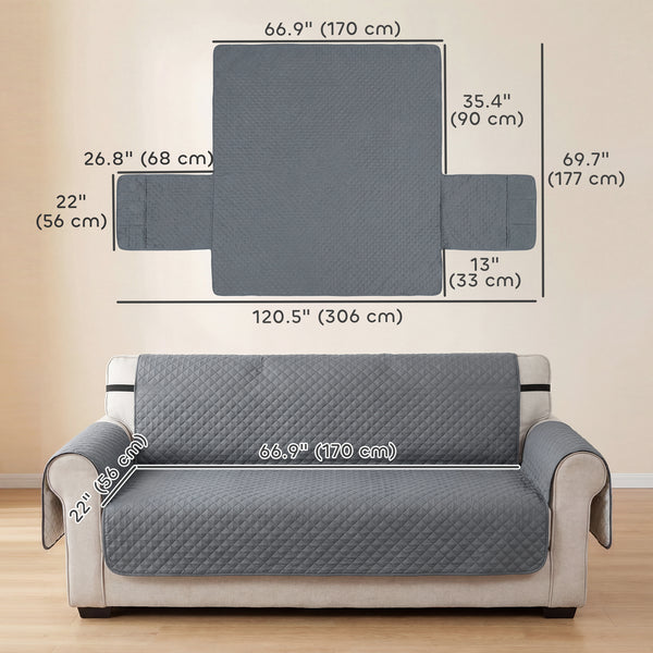 Waterproof 3-seater sofa cover for dogs, cats, and other pets