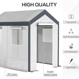 Sturdy garden greenhouse for growing outdoor vegetables