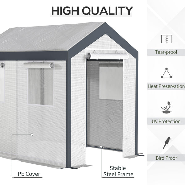Sturdy garden greenhouse for growing outdoor vegetables