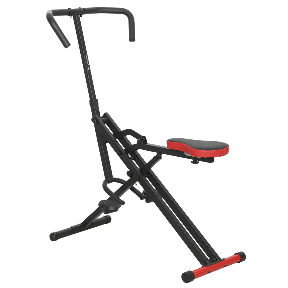 Machine à squat pliable pour entraînement complet avec siège ajustable