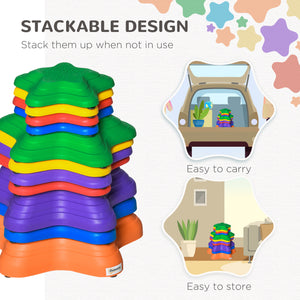 Lot de 11 pierres d'équilibre de grande taille en forme d'étoile de mer