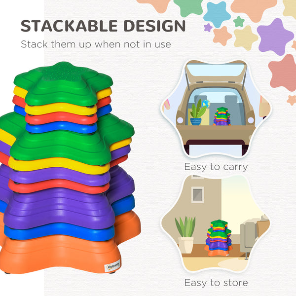 Lot de 11 pierres d'équilibre de grande taille en forme d'étoile de mer