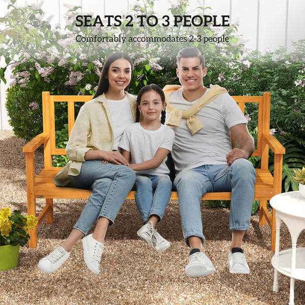 Banc en bois avec table centrale relevable pouvant accueillir 2 à 3 personnes