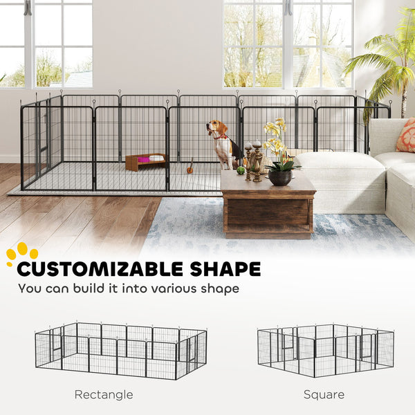 16-panel playpen with strap