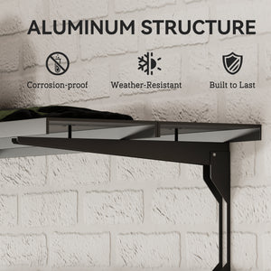 Support mural pour 5 vélos, noir