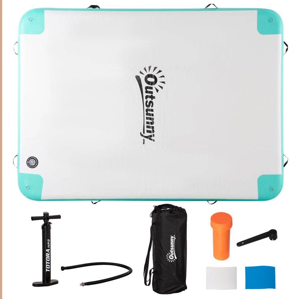 Quai flottant avec pompe à air et sac à dos