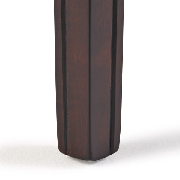 Ensemble de 2 tabourets de bar contemporains cloutés, siège selle en bois d'hévéa, marron